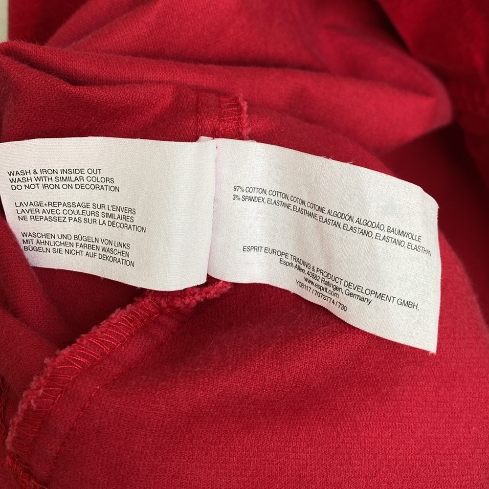 Esprit Girls' Red Corduroy Sleeveless Jumper Size: 10-11 Years - Picture 10 of 10